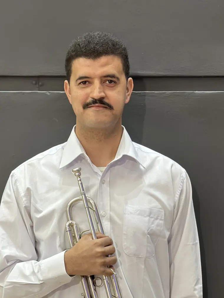 Davi Nascimento, trompetista da Heralds Band