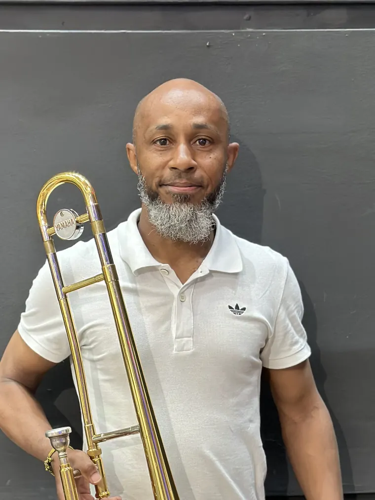 Eduardo Eber, trombonista da Heralds Band