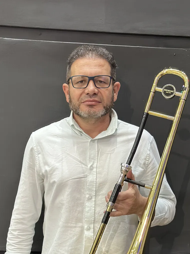 Fábio Frausino, trombonista da Heralds Band